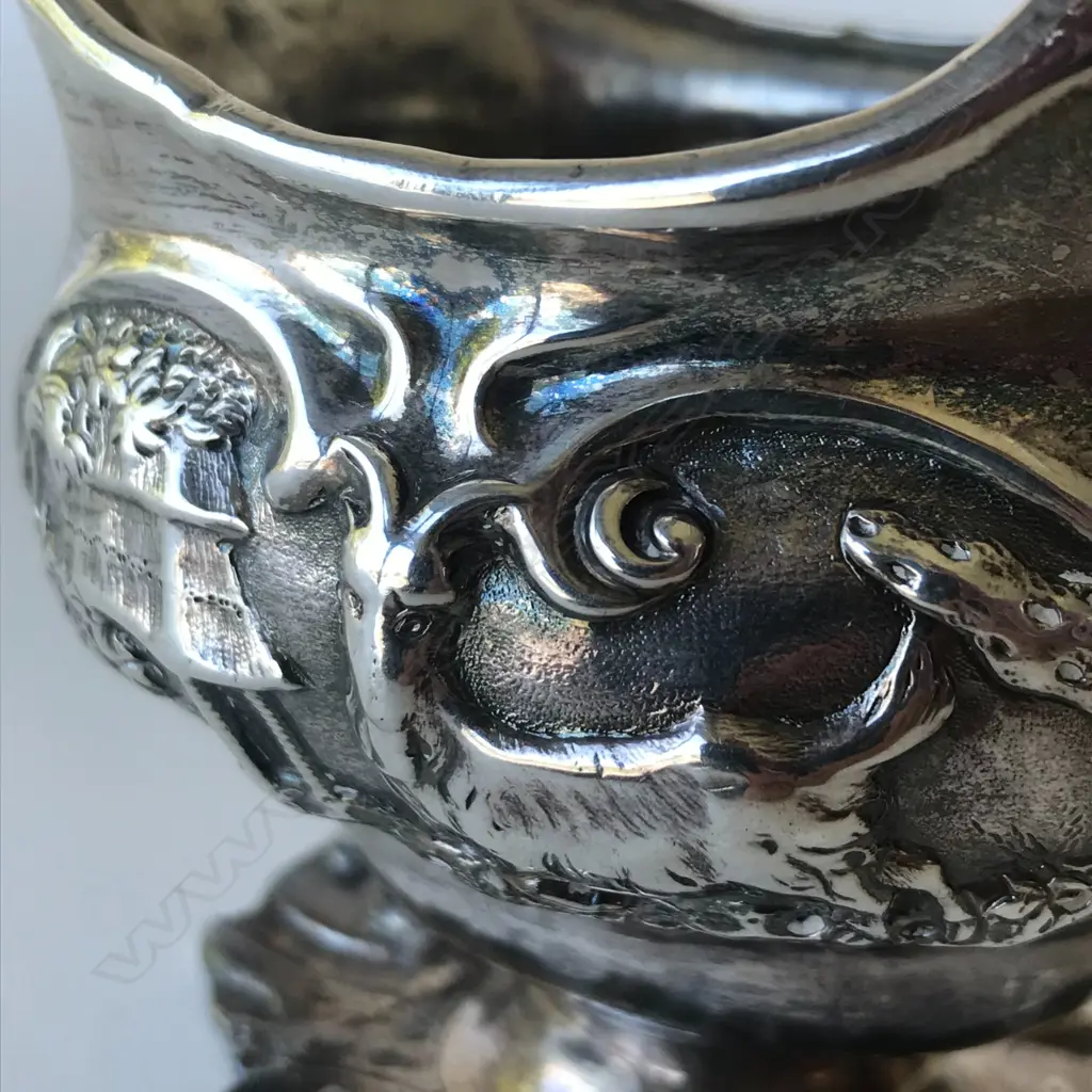 A rare George II silver creamer Image 1++