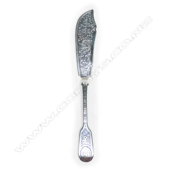 A Victorian silver butter knife,