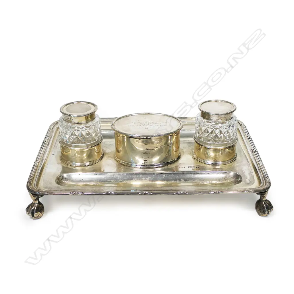 An Edwardian silver standish, Image 1++