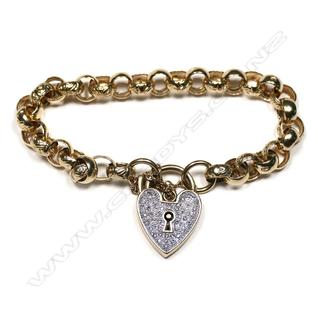 A 9ct gold belcher link bracelet, Image 1++