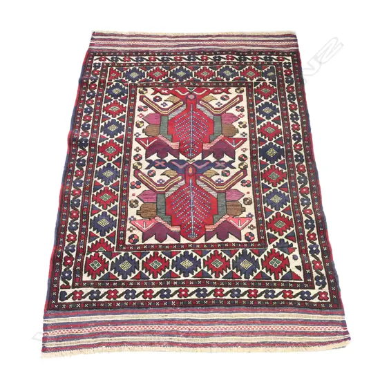A mixed weave Berjusta rug