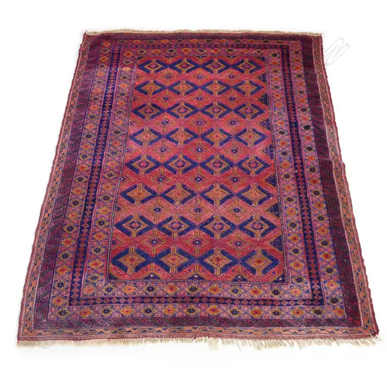 A semi-antique Afghan carpet