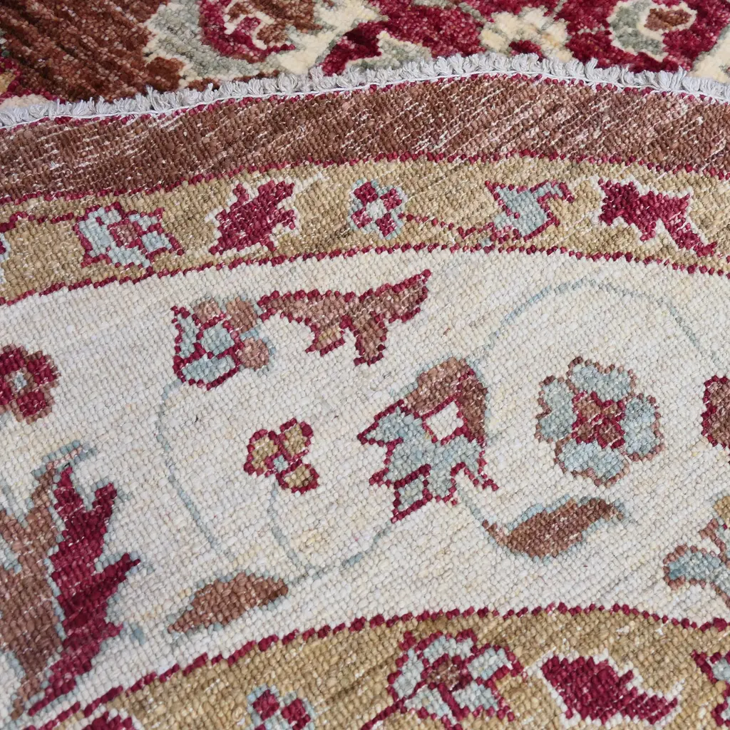 An Afghan Chobi hand knotted circular carpet, Image 1++