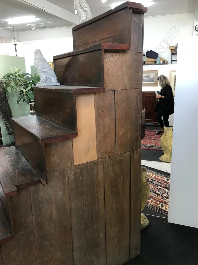 A good original 19thC Japanese Kaidan Tansu step chest Image 1++