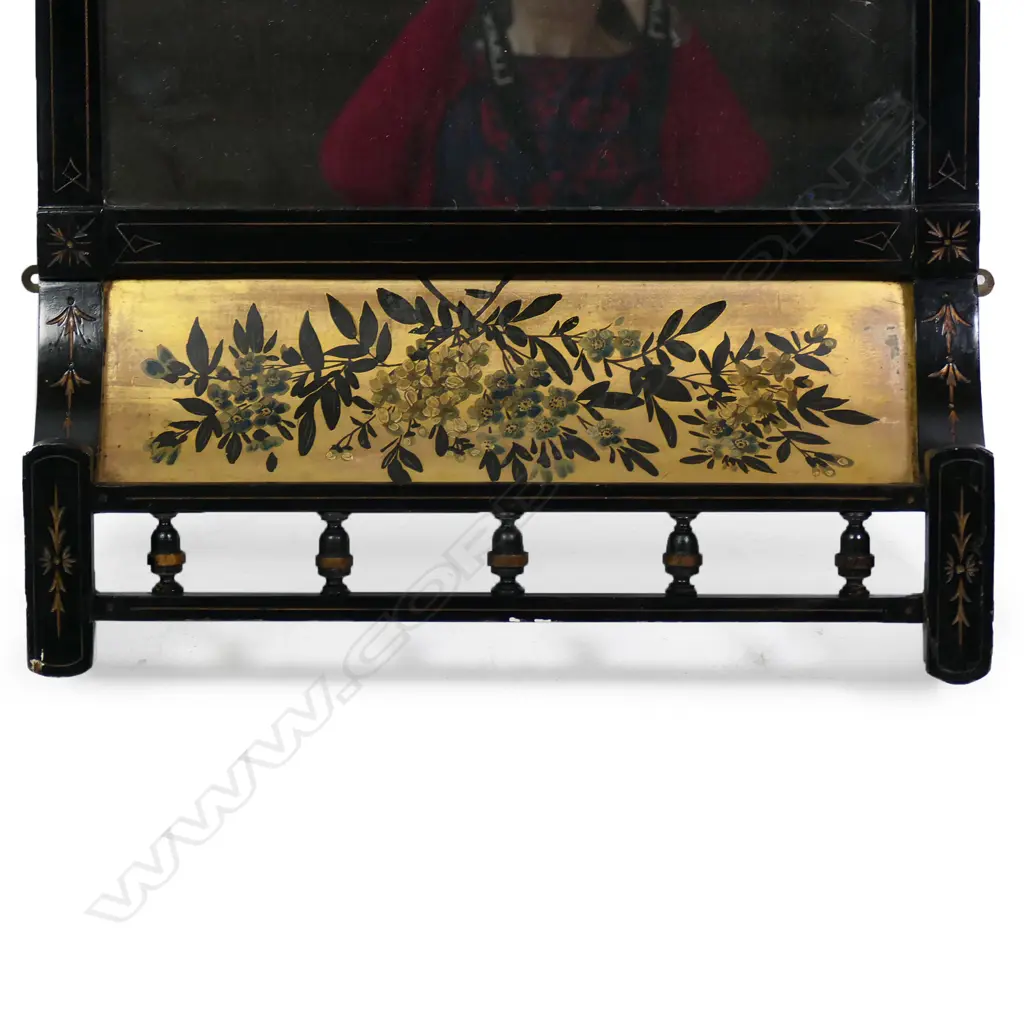 An Edwardian Aesthetic movement overmantel mirror, Image 1++