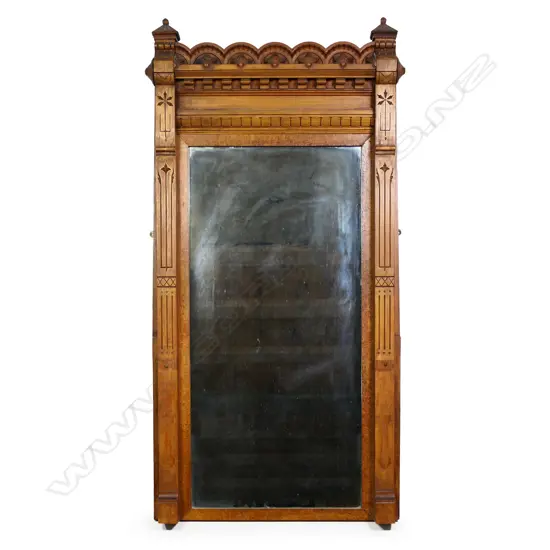 A Victorian Eastlake Gothic mirror,