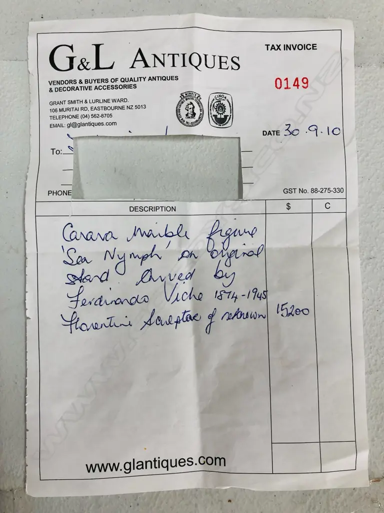 A quality carved marble 'Sea Nymph' figure by Ferdinando Vichi (1874-1945), Image 1++