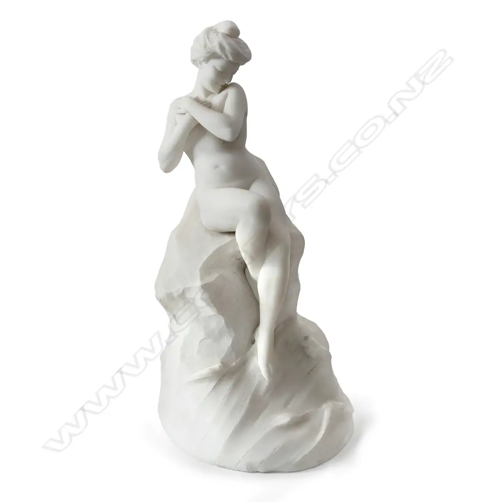A quality carved marble 'Sea Nymph' figure by Ferdinando Vichi (1874-1945), Image 1++
