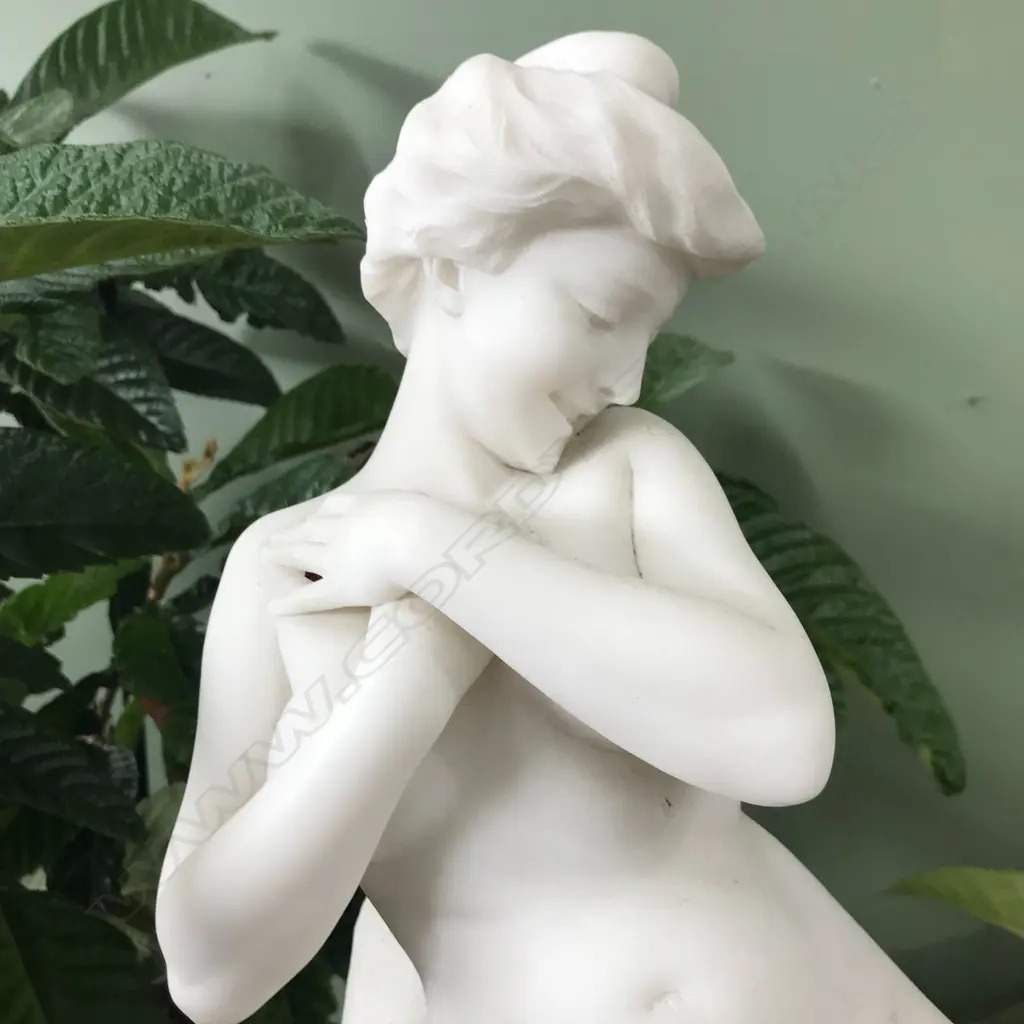 A quality carved marble 'Sea Nymph' figure by Ferdinando Vichi (1874-1945), Image 1++