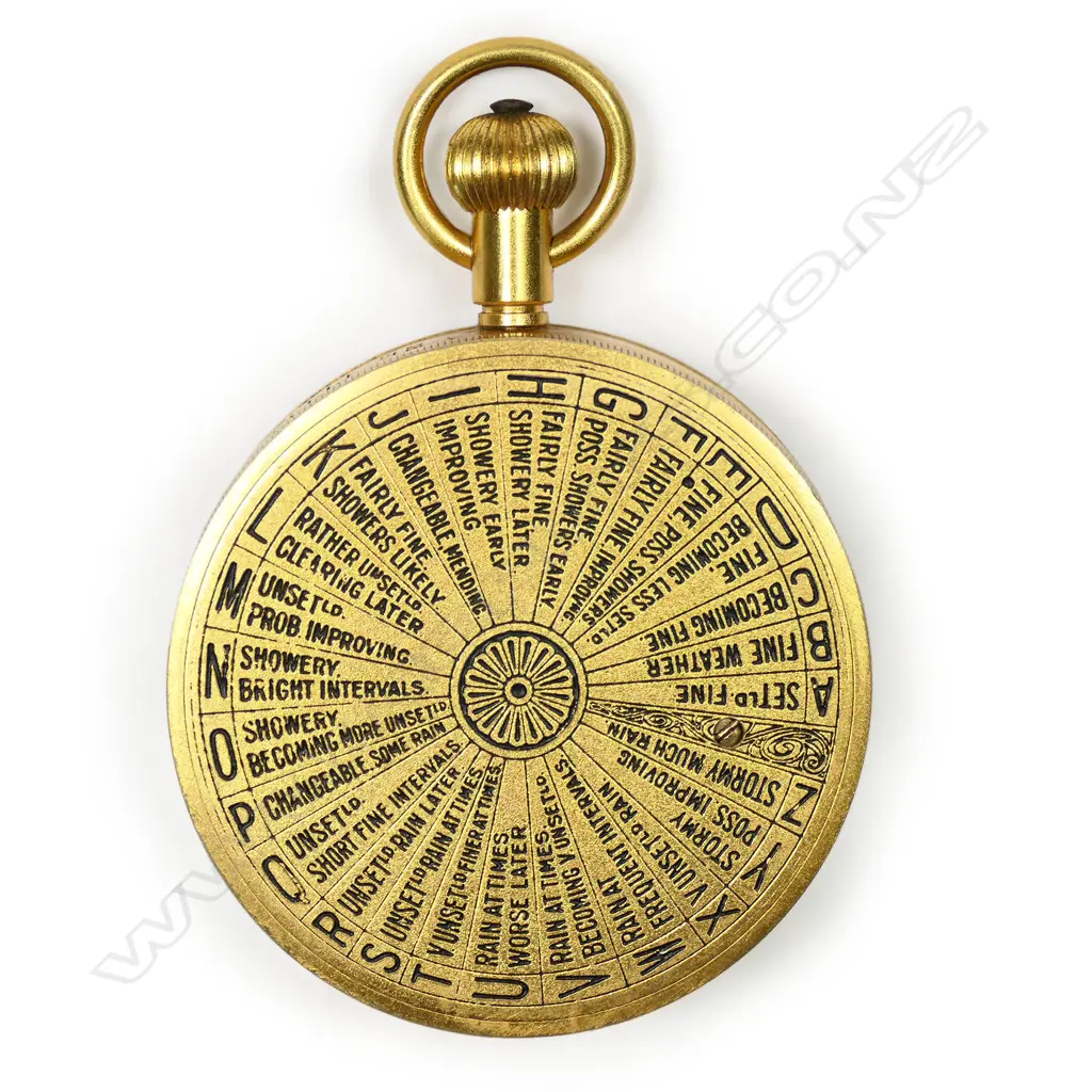 A rare weather watch forecasting pocket barometer by Negretti & Zambra, No R/105 c.1920, Image 1++