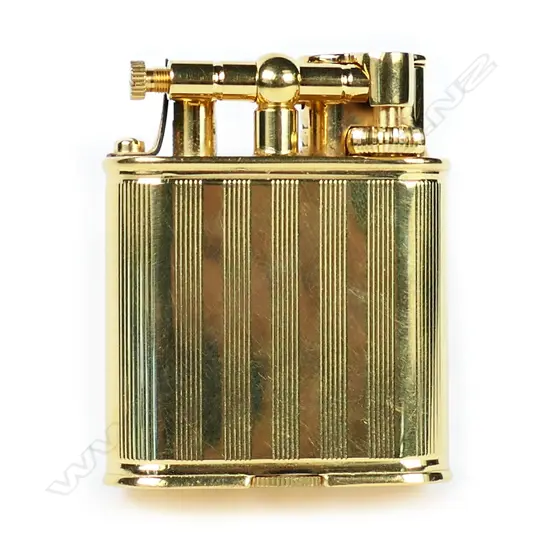 A c1997 Dunhill gold plated Unique Sports lighter