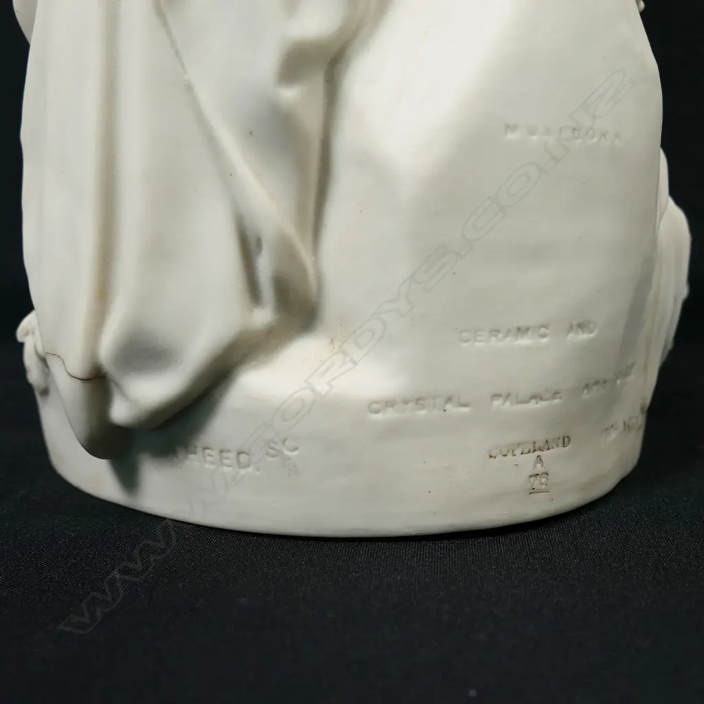 A Victorian Copeland Parian ware figure, 'Musidora' by W. Theed, Image 1++