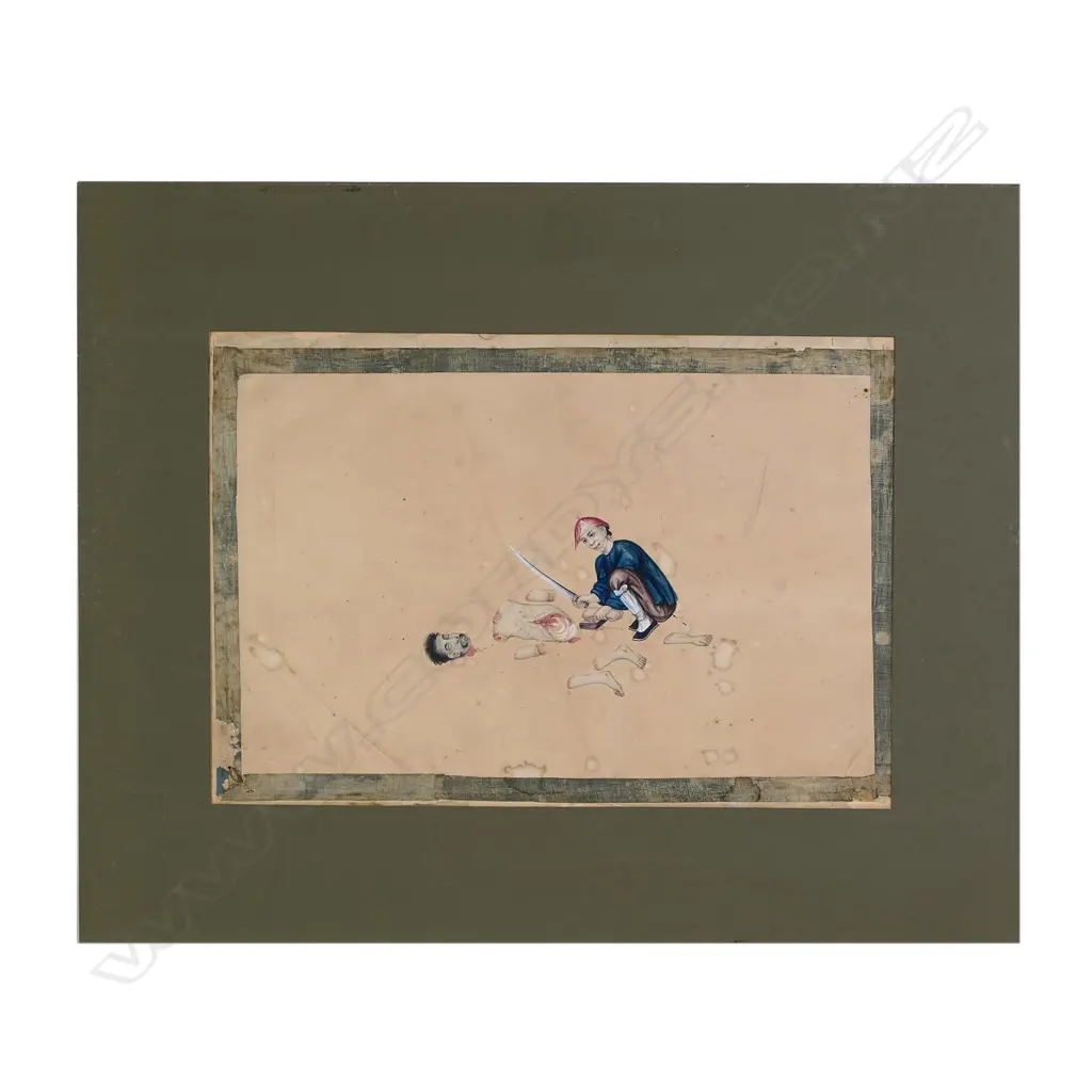 Four late 19thC Chinese watercolours on rice paper Image 1++