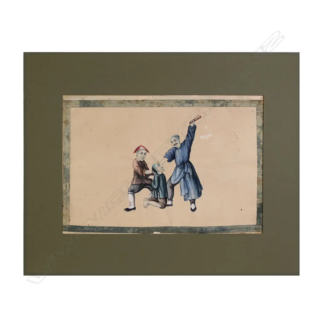 Four late 19thC Chinese watercolours on rice paper Image 1++