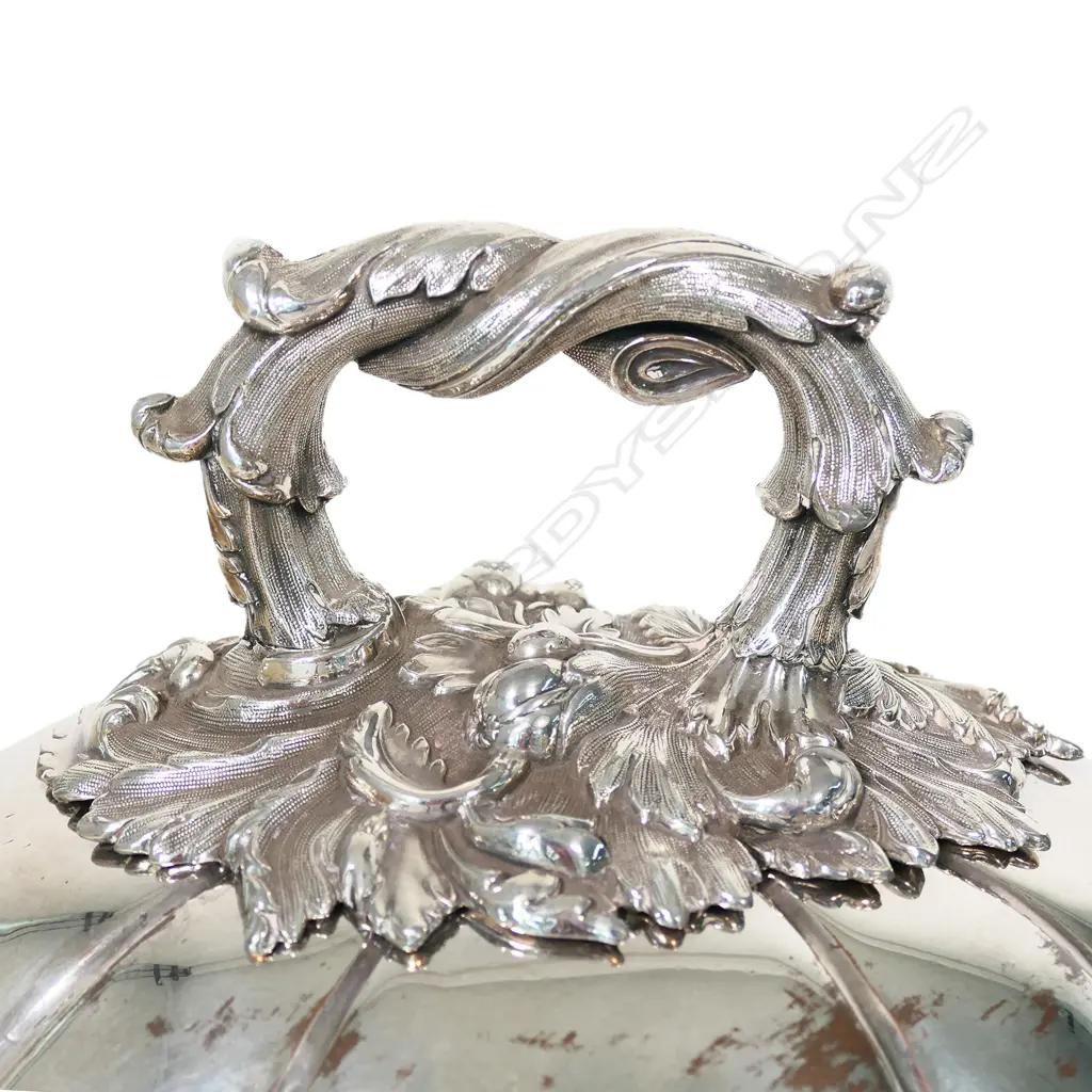 An impressive set of four graduated sized Victorian Sheffield Plate meat covers, Image 1++