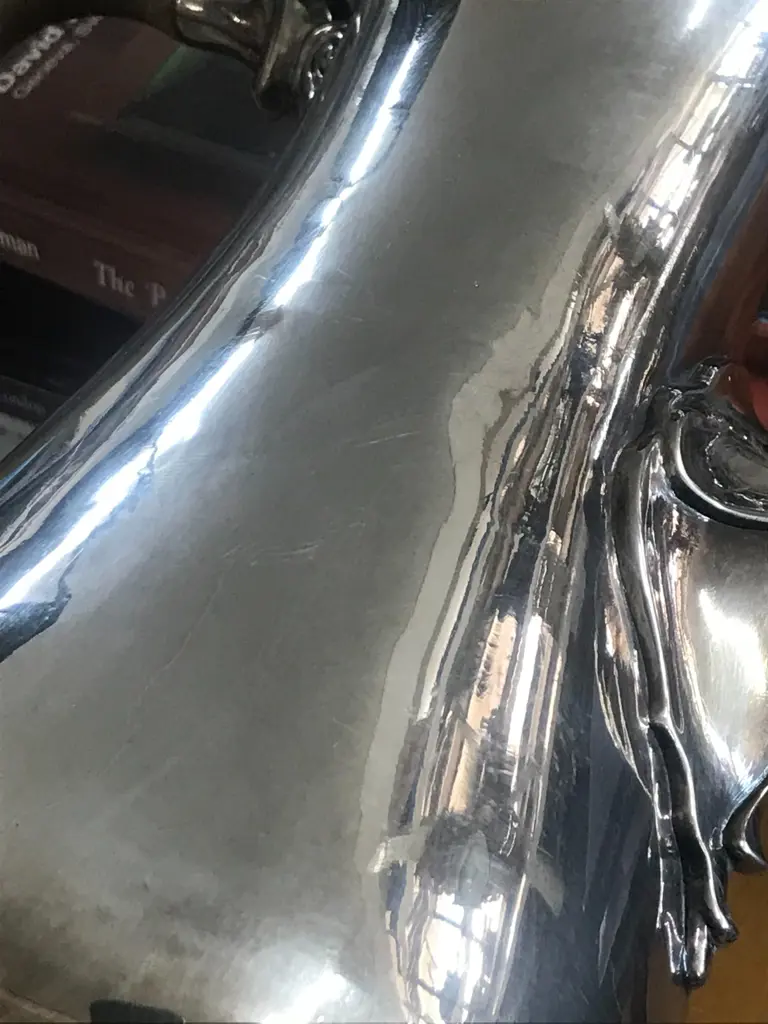 A George III silver coffee pot, London 1775 by William Grundy. 786gm., Image 1++