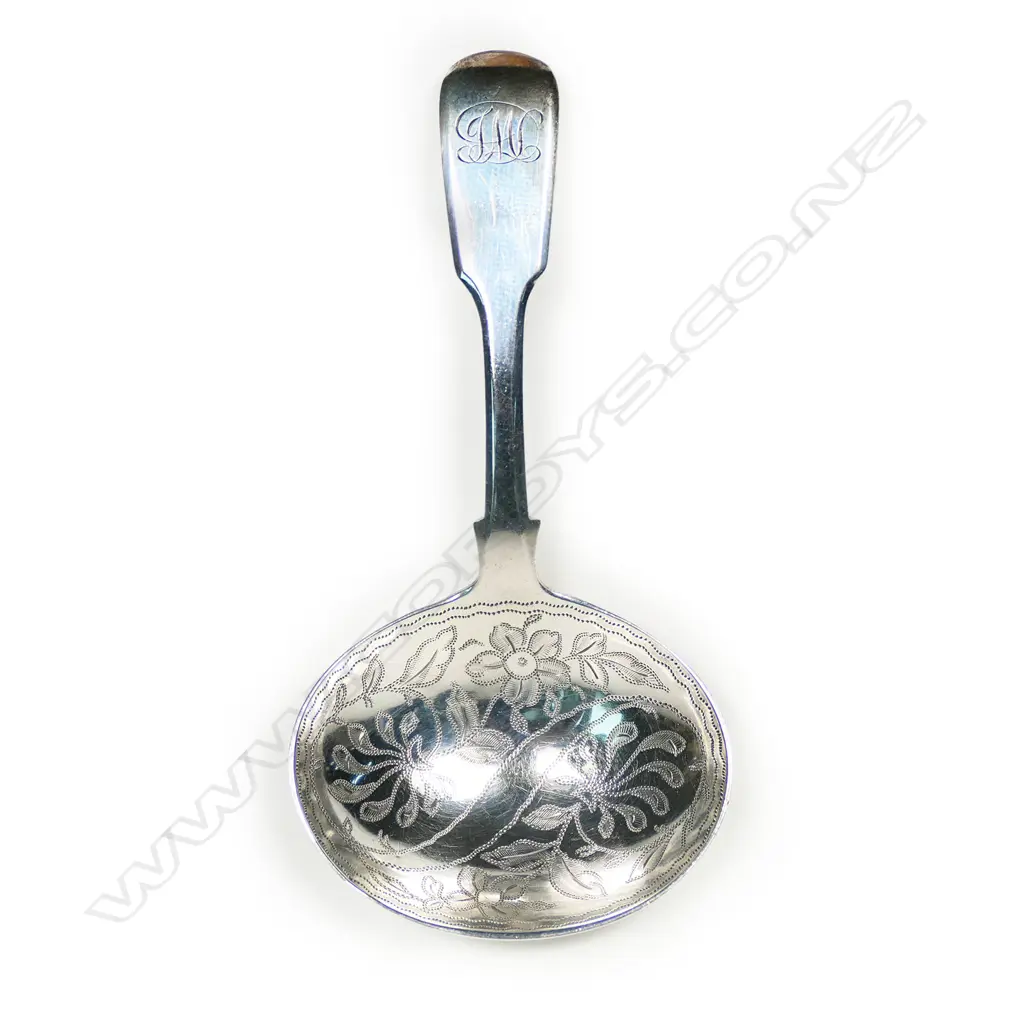A Geo. IV silver caddy spoon, by John Henry & Charles Lias, London 1823, Image 1++