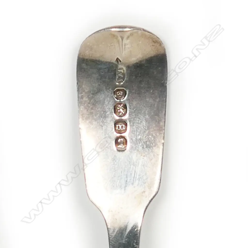 A George IV fiddle pattern sifter spoon, London 1827 by William Traies Image 1++