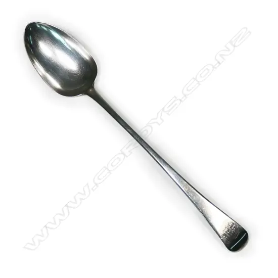 A George III silver pie spoon by John Blake (possibly) London 1808 111gms,