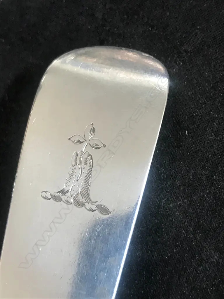 A George III Irish silver pie spoon, by Laurence Nowlan, Dublin 1806, Image 1++