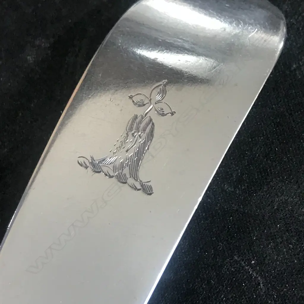 A George III Irish silver pie spoon, by John Pittar, Dublin 1808, Image 1++