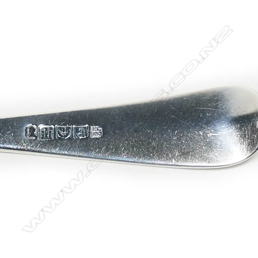 A pair of Geo III Scottish silver tablespoons, by Robert Gray & Sons, Edinburgh 1806. 133gm Image 1++