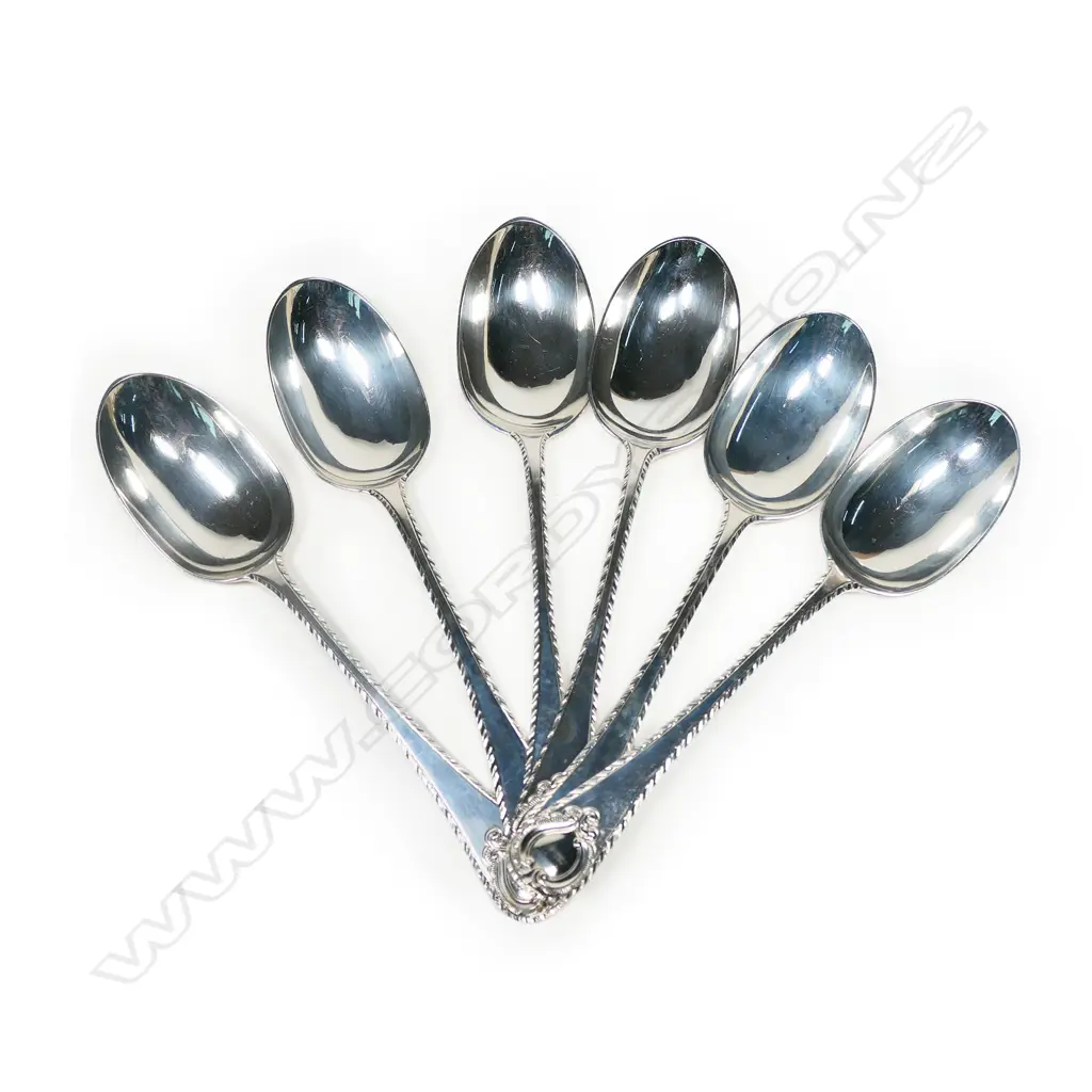 Six Victorian silver tablespoons Image 1++