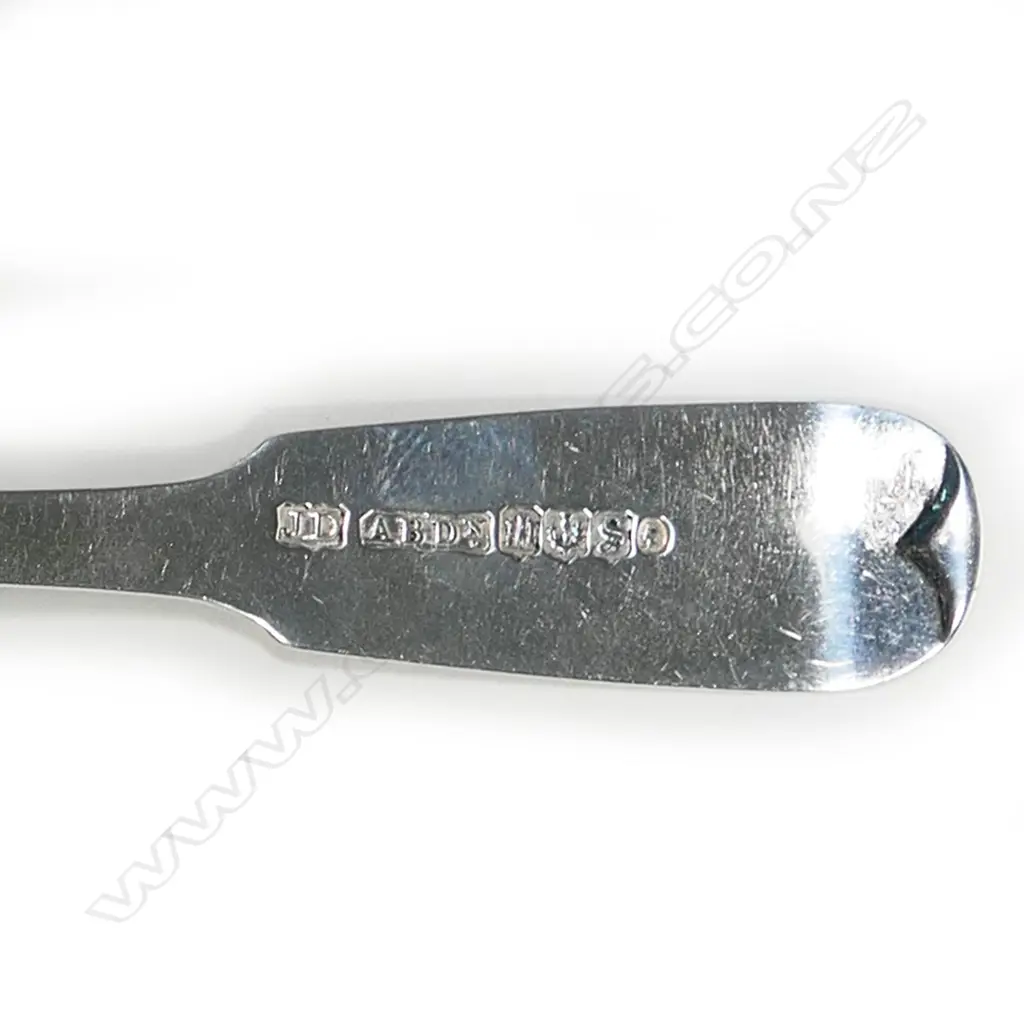 A Geo III Scottish silver cream ladle, by James Douglas of Aberdeen, Edinburgh 1772. 35gm. Image 1++