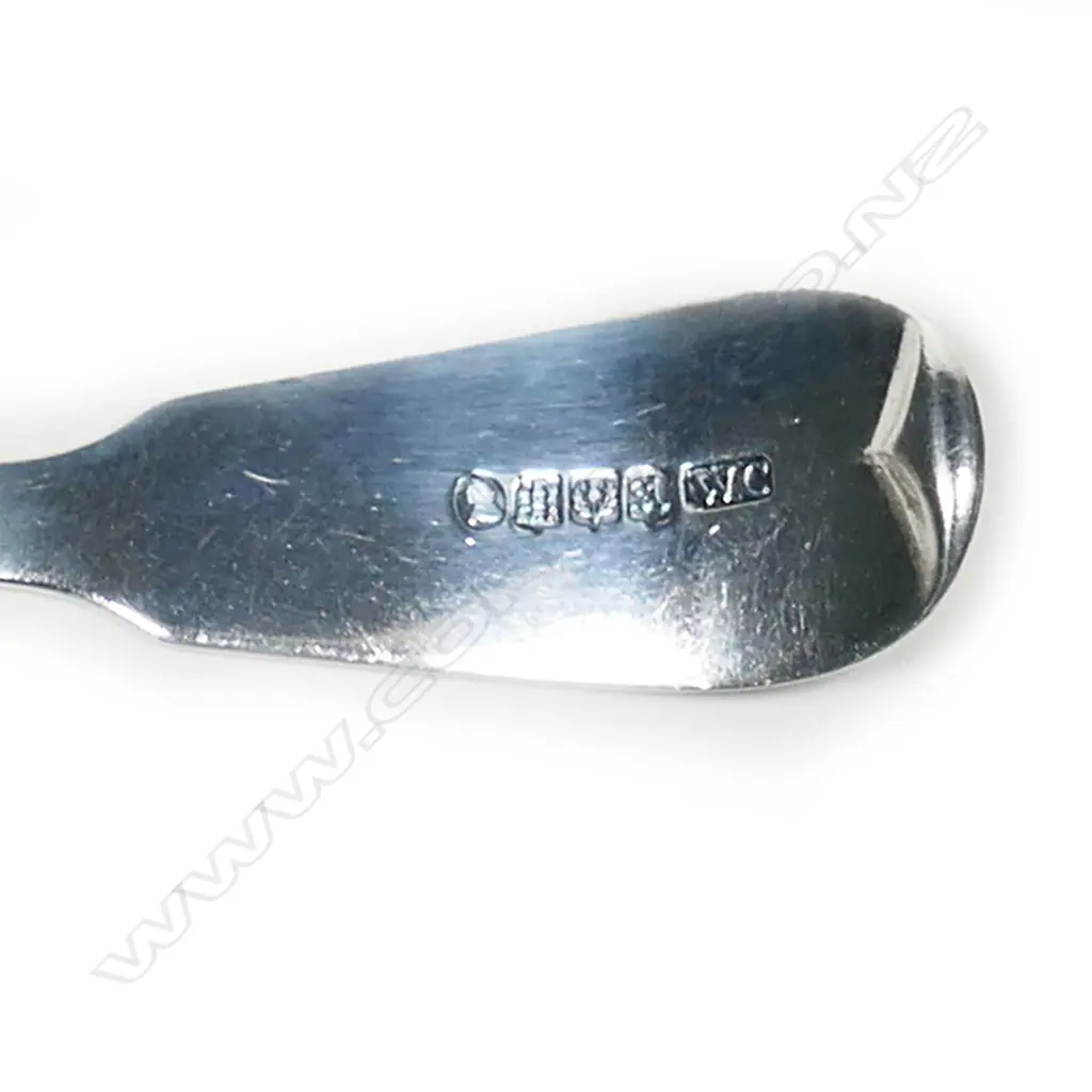 A Wm. IV Scottish silver cream ladle, by William Crouch, Edinburgh 1832. 32gm. Image 1++