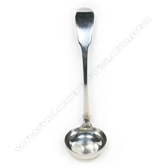 A Wm. IV Scottish silver cream ladle, by William Crouch, Edinburgh 1832. 32gm.