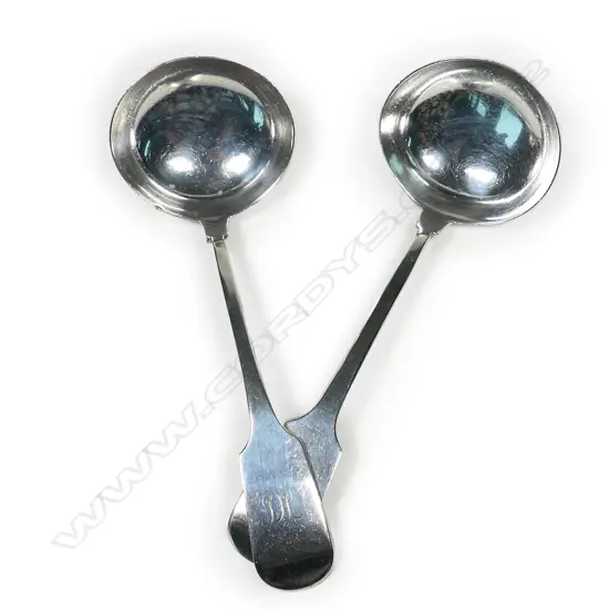 A pair of Wm. IV silver sauce ladles, by John Henry & Charles Lias, London 1830. 145gm.
