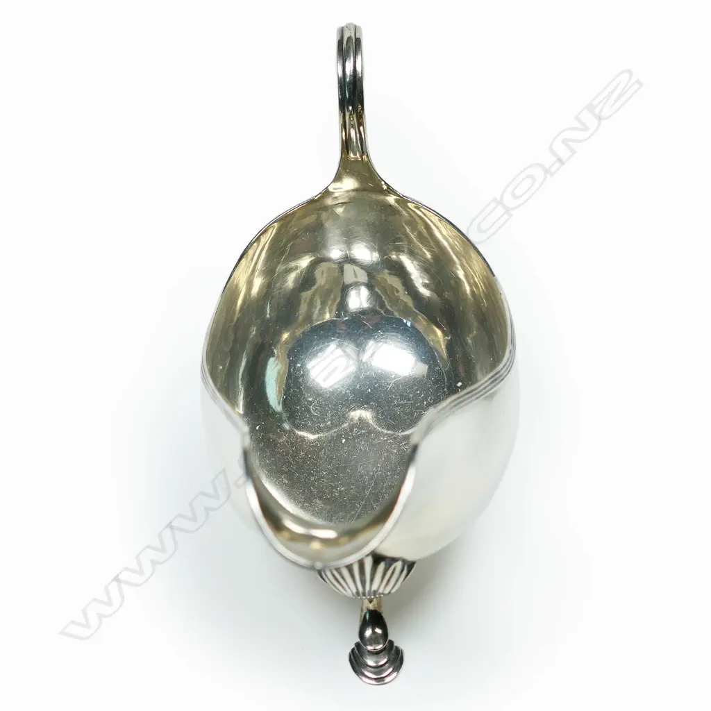 A good George III silver sauce boat, London 1794 by Peter & Ann Bateman. 210gm., Image 1++