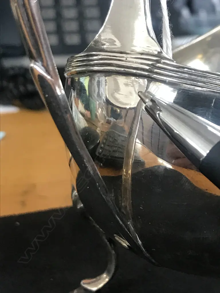 A good George III silver sauce boat, London 1794 by Peter & Ann Bateman. 210gm., Image 1++