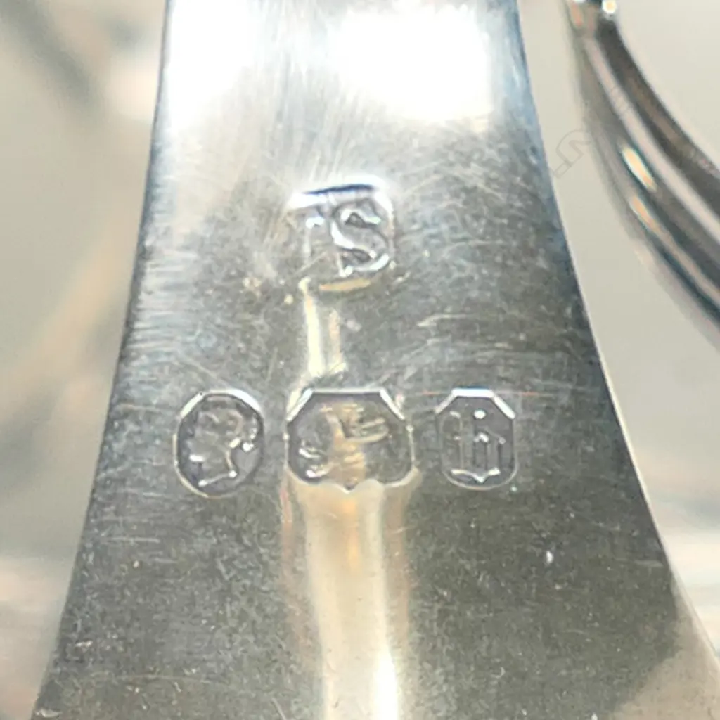 A Victorian silver cruet stand without bottles, by A. B. Savory & Sons, London 1857. . Image 1++