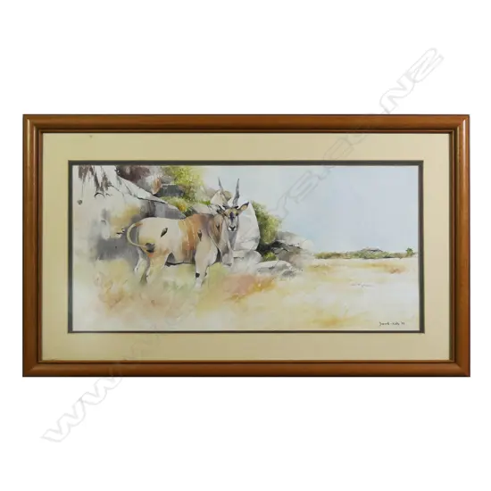 David Kelly (b.1959) ‘Kudu and Rocks’