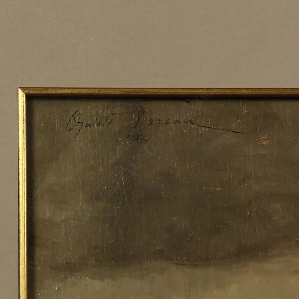 Oswald Poreau (Belgium 1877-1955), Nature Morte, snipe and grapes, Image 1++