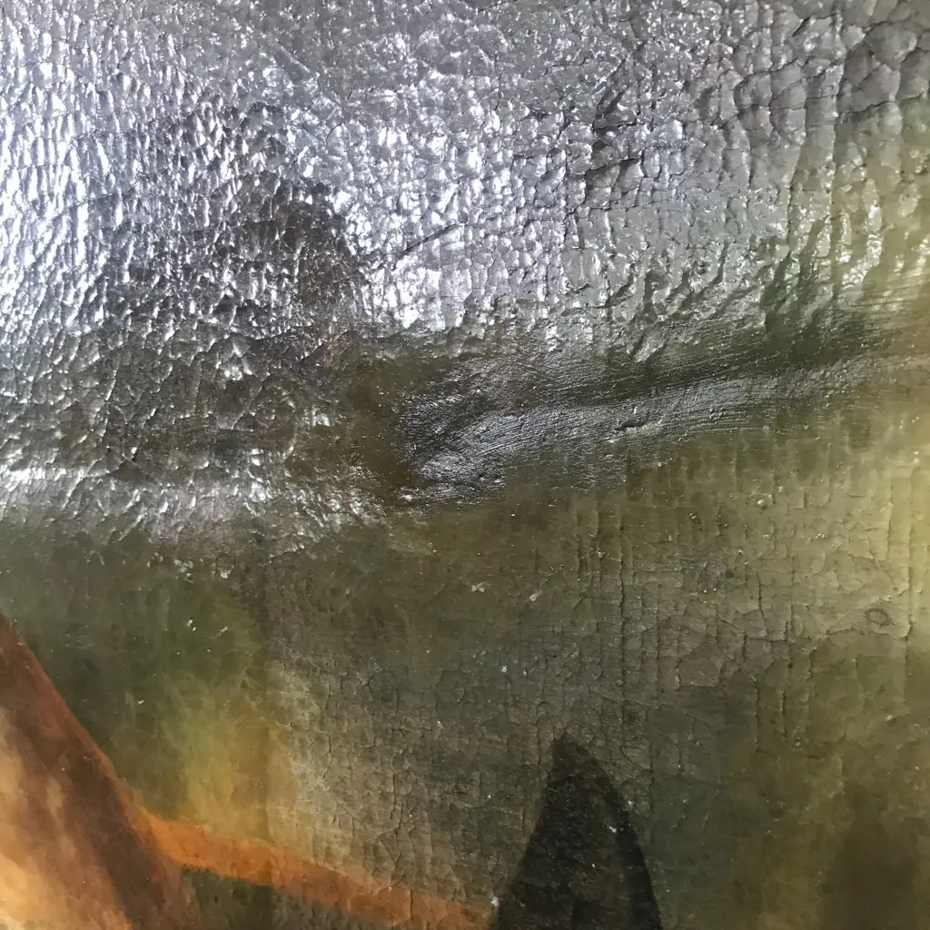 19thC artist unknown, Exterior garden scene, a mother with three young children, Image 1++