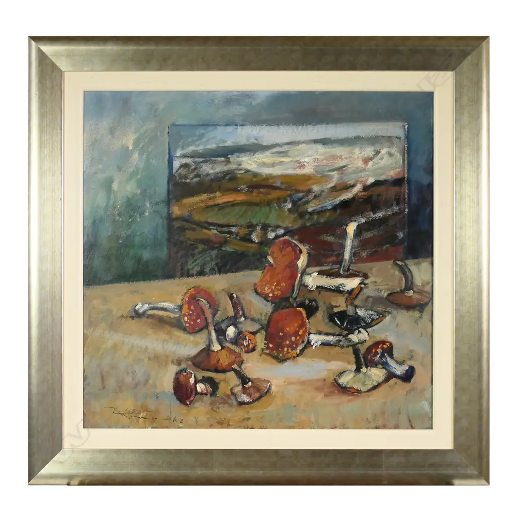 Russell Hollings (b.1948), 'Fungi and a Tuscan Landscape', Image 1++