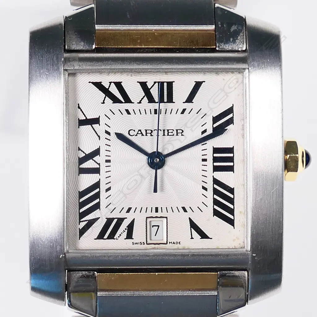 A Cartier Tank Française Bi-Metal wristwatch Image 1++