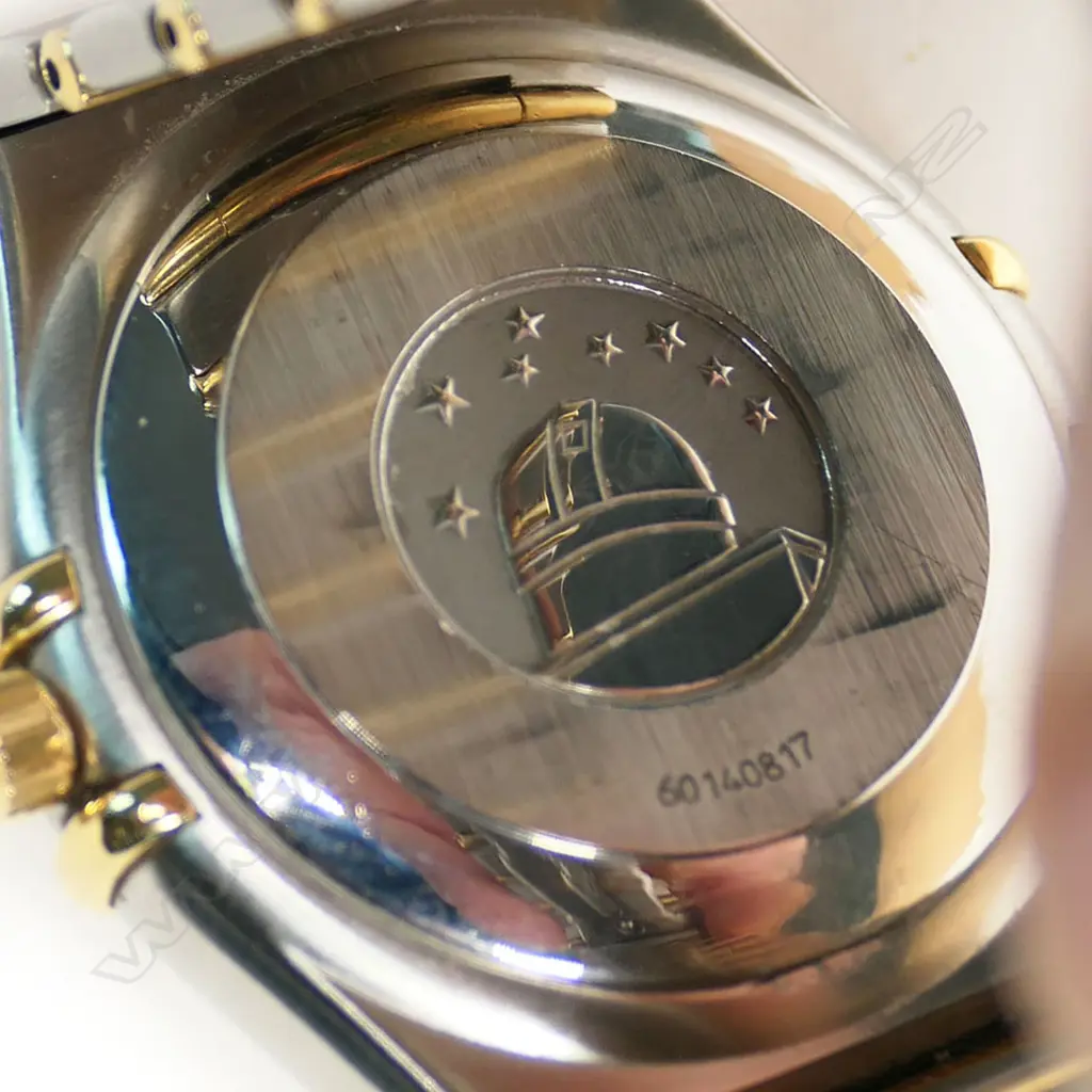 A gent's Omega 18ct yellow gold and stainless-steel Constellation 95 Chronometer auto wristwatch Image 1++