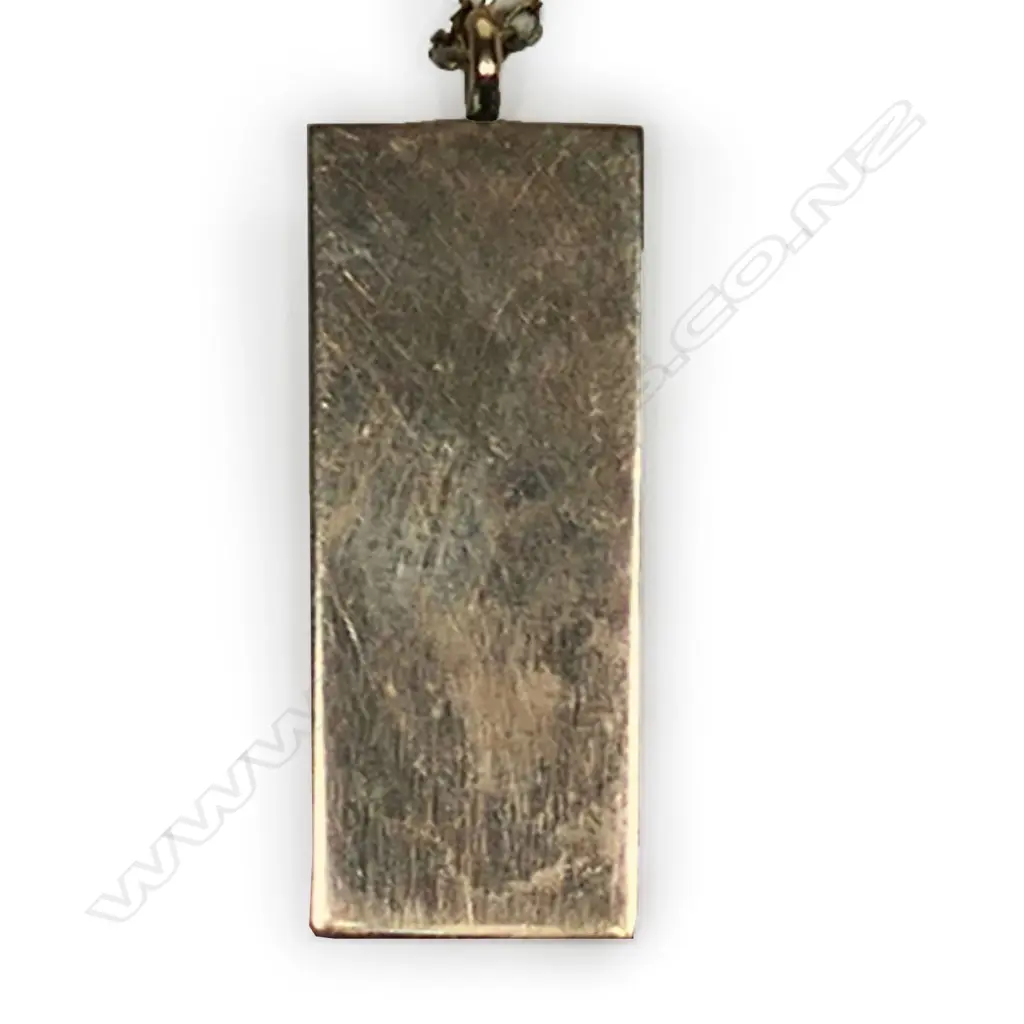 Fred Money 9ct rose gold ingot pendant on 9ct gold chain, Image 1++