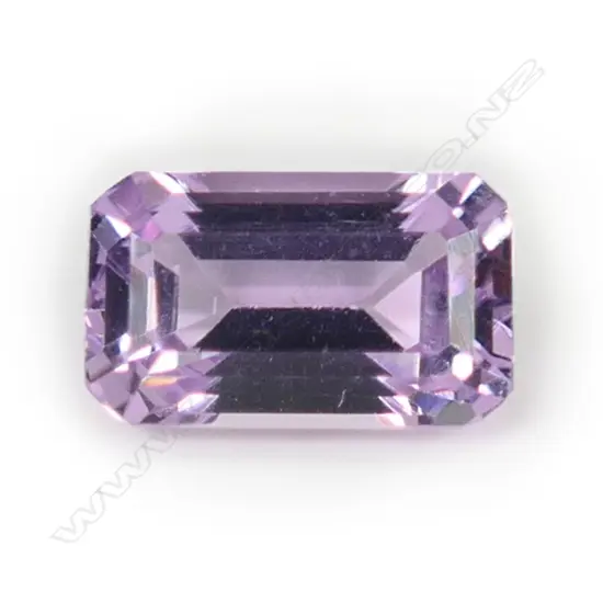 An unset 6.09ct.kunzite gemstone,