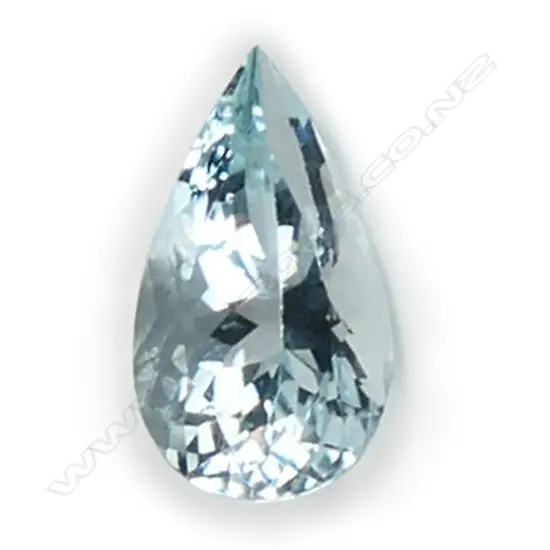 An unset 6.99ct.aquamarine gemstone,