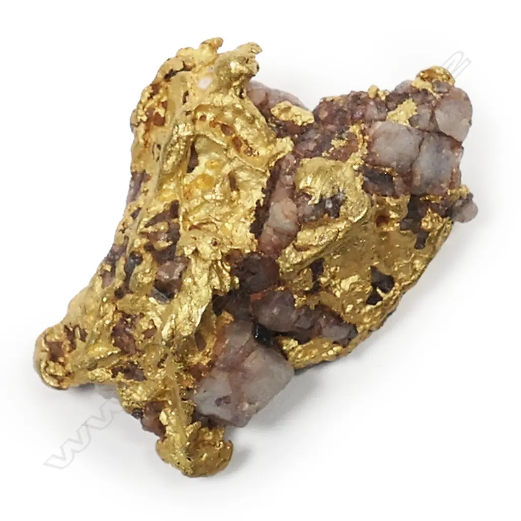 A natural form gold and quartz crystal nugget, Image 1++
