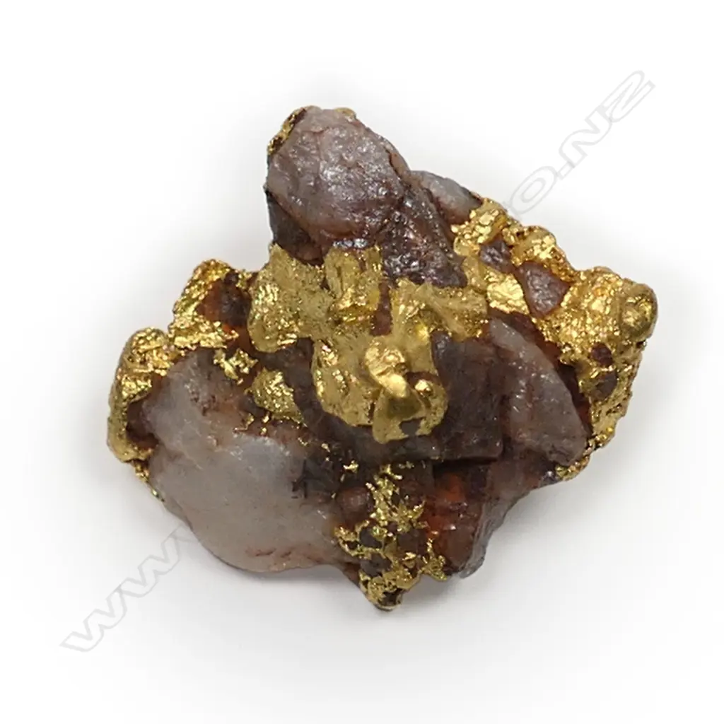 A natural form gold and quartz crystal nugget, Image 1++