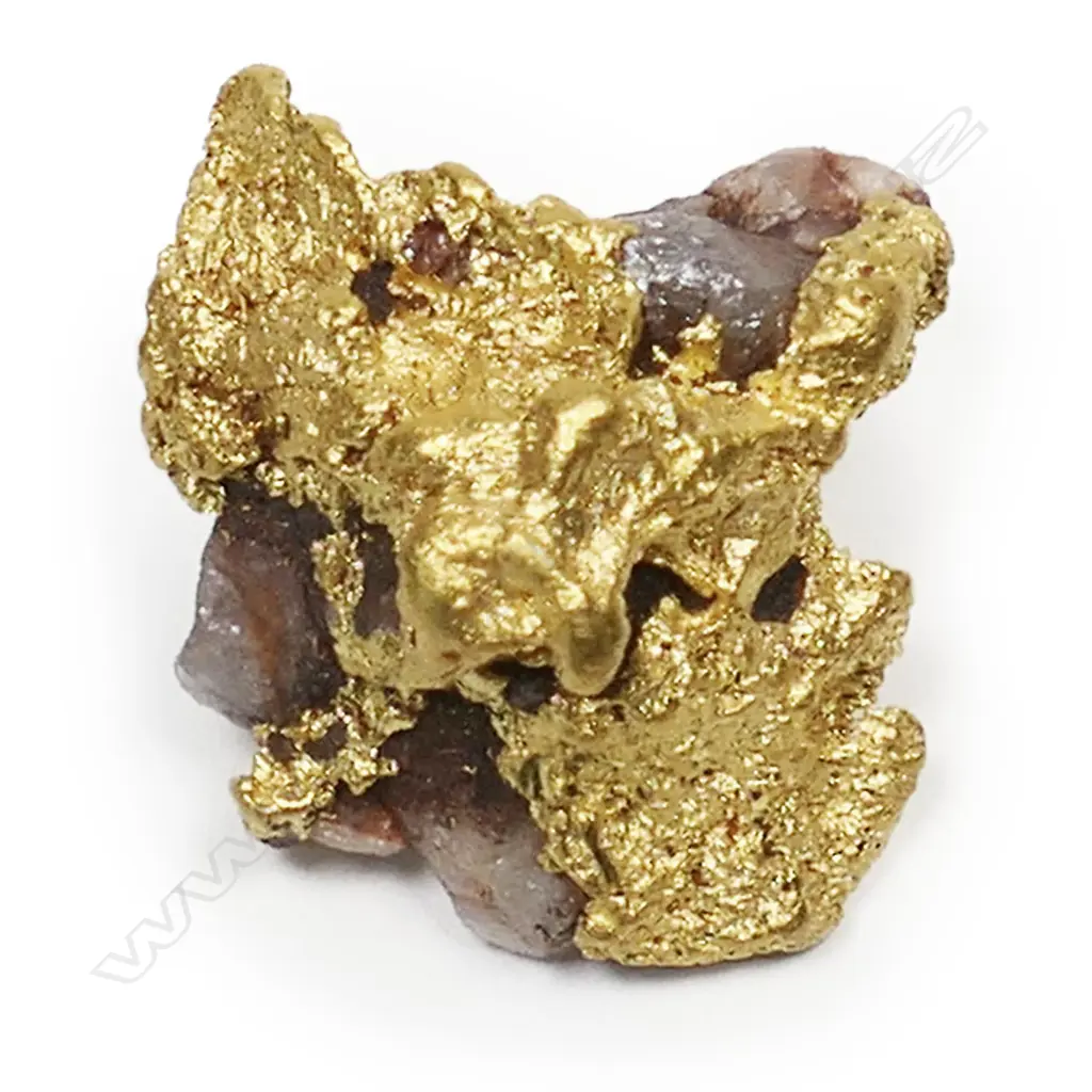 A natural form gold and quartz crystal nugget, Image 1++