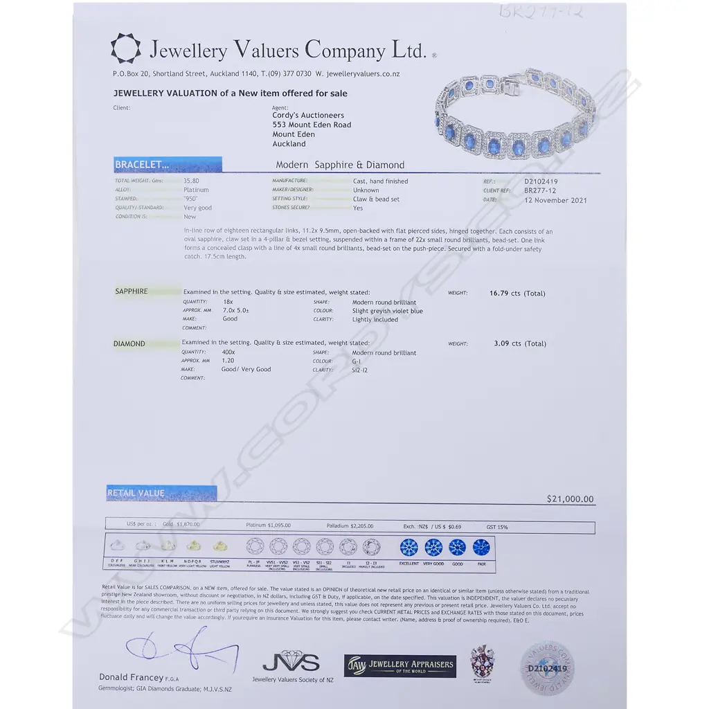 A platinum, Ceylonese sapphire and diamond Art Deco style bracelet, Image 1++