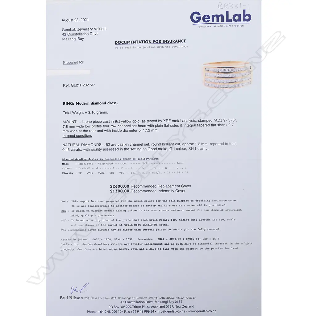 A 9ct gold and diamond Angela Daniel dress ring, Image 1++