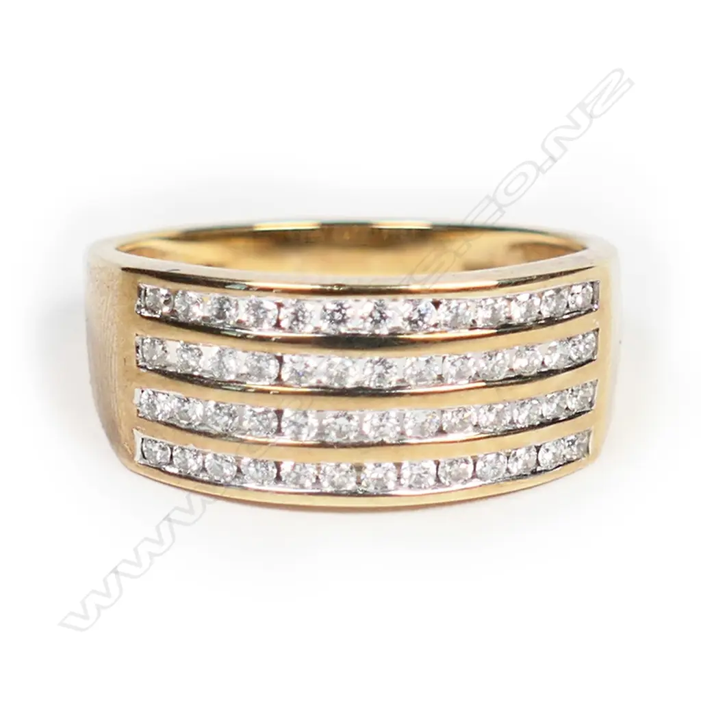 A 9ct gold and diamond Angela Daniel dress ring, Image 1++