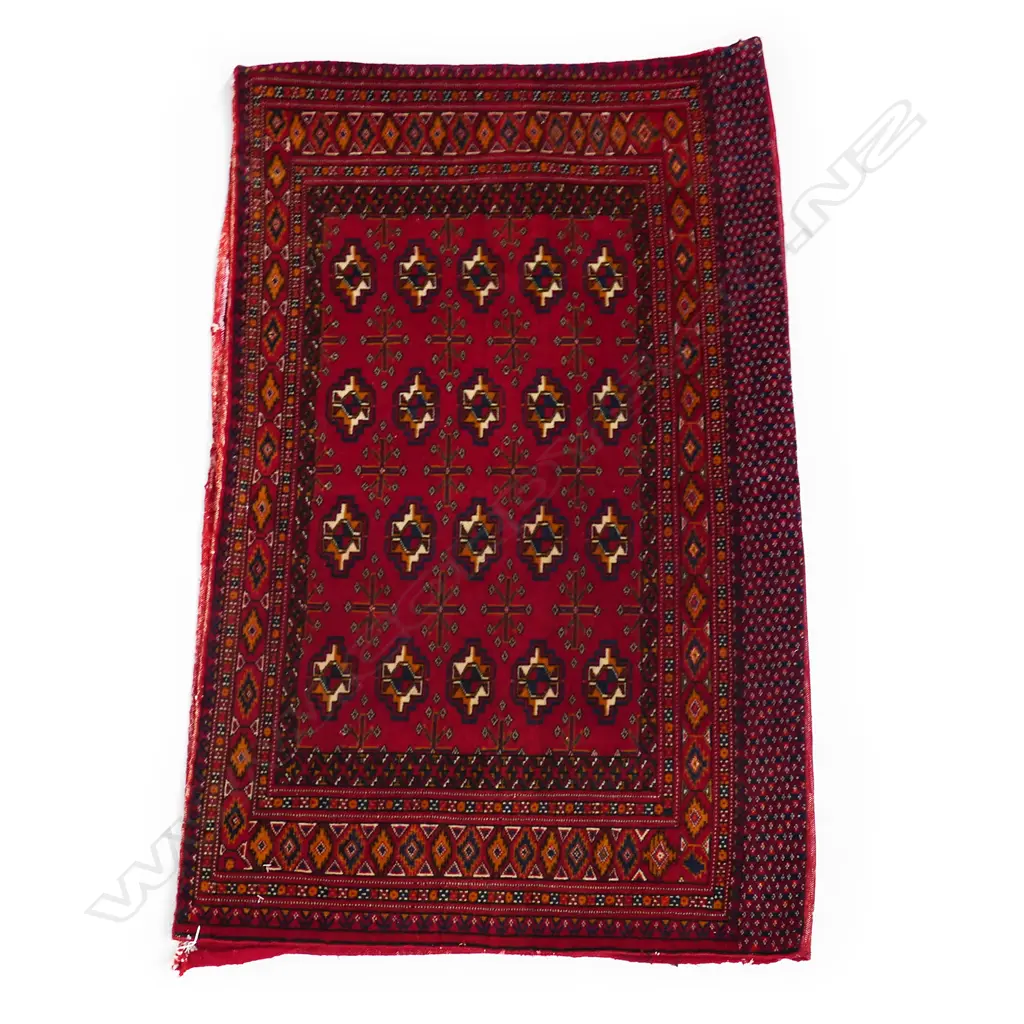 A hand knotted Tekke tribal Turkman mafrash bag face, 130 x 75cm, Image 1++